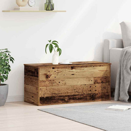 Förvaringslåda Gammalt trä 100 x 42 x 46 cm Konstruerat trä