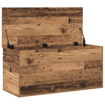 Förvaringslåda Gammalt trä 100 x 42 x 46 cm Konstruerat trä