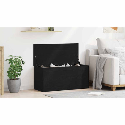 Förvaringslåda Svart ek 100 x 42 x 46 cm Konstruerat trä