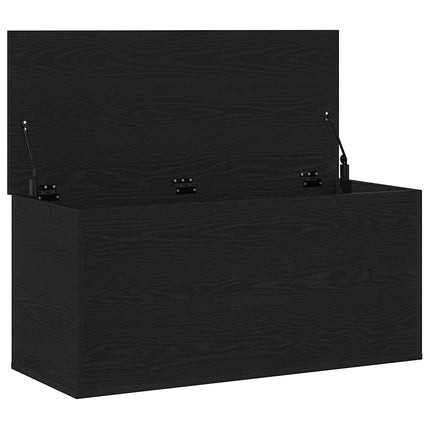 Förvaringslåda Svart ek 100 x 42 x 46 cm Konstruerat trä