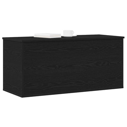 Förvaringslåda Svart ek 100 x 42 x 46 cm Konstruerat trä