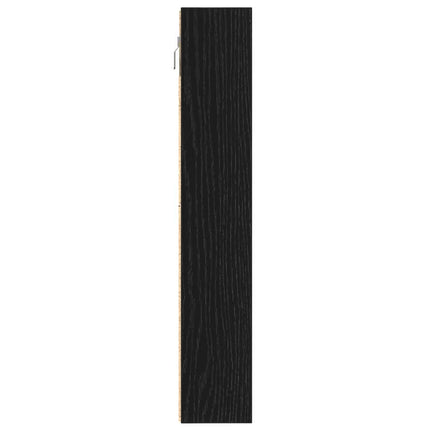 Visningsskåp Svart Ek 100 x 8,5 x 50 cm Konstruerat trä