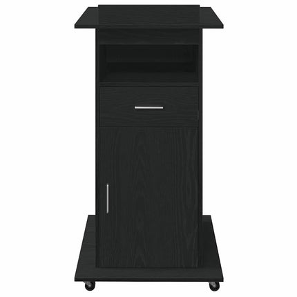 Podium Svart Ek Konstruerat trä 55 x 55 x 107 cm