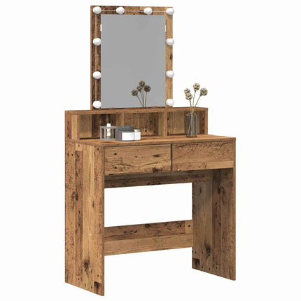 Sminkbord Gammalt trä 80 x 41 x 144,5 cm Konstruerat trä