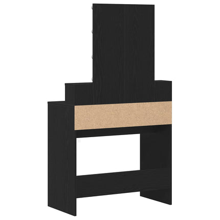 Sminkbord Svart ek 80 x 41 x 144,5 cm Konstruerat trä