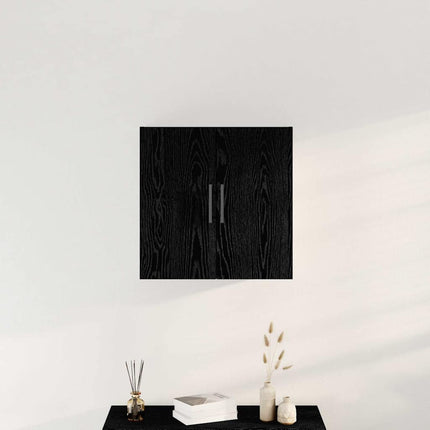 Väggskåp Svart Ek 60 x 31,5 x 60 cm Konstruerat trä