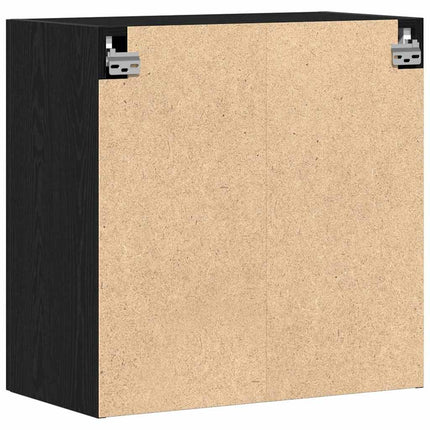 Väggskåp Svart Ek 60 x 31,5 x 60 cm Konstruerat trä