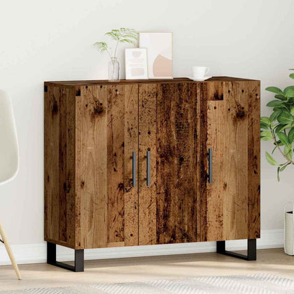 Sideboard Gammalt trä 90 x 34 x 80 cm Konstruerat trä