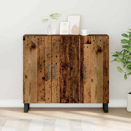 Sideboard Gammalt trä 90 x 34 x 80 cm Konstruerat trä