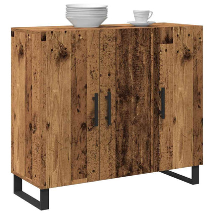 Sideboard Gammalt trä 90 x 34 x 80 cm Konstruerat trä