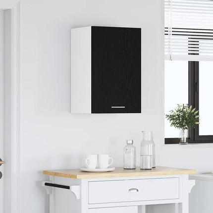 Hängskåp svart ek 40x31x60 cm konstruerat trä