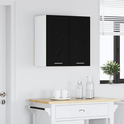 Hängande skåp Lyon Svart Ek 60 x 31 x 60 cm Konstruerat trä