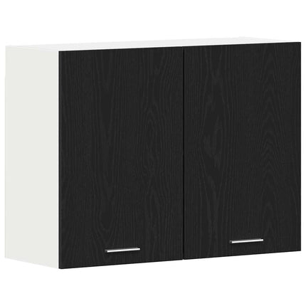 Hängande skåp Lyon Svart Ek 80 x 31 x 60 cm Konstruerat trä