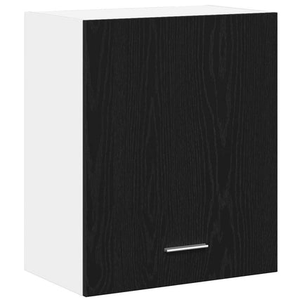 Hängande skåp med hylla Lyon 2 pcs Svart Ek 50 x 31 x 60 cm