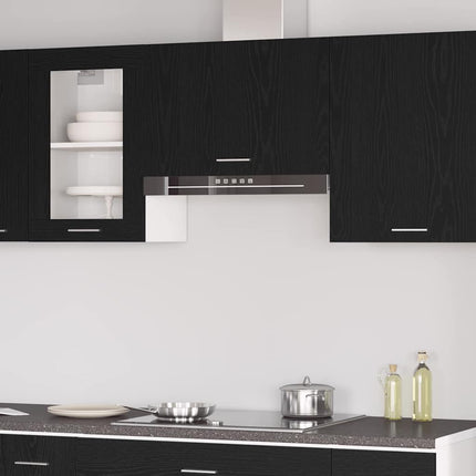 Hängande skåp Lyon Svart Ek 60 x 31 x 40 cm Konstruerat trä
