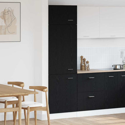 Hängande skåp Lyon Svart Ek 60 x 31 x 207 cm Konstruerat trä