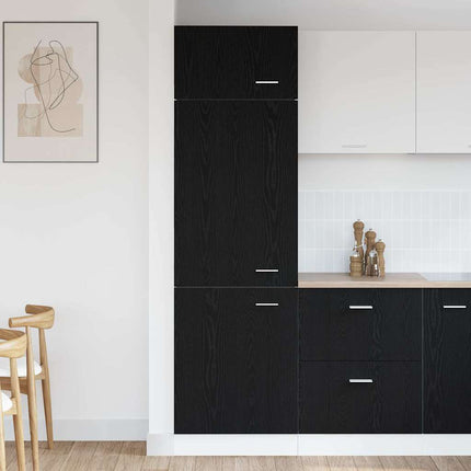Hängande skåp Lyon Svart Ek 60 x 31 x 207 cm Konstruerat trä