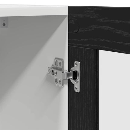 Hängande skåp Svart Ek 60 x 31 x 60 cm Konstruerat trä