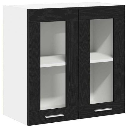 Hängande skåp Svart Ek 60 x 31 x 60 cm Konstruerat trä