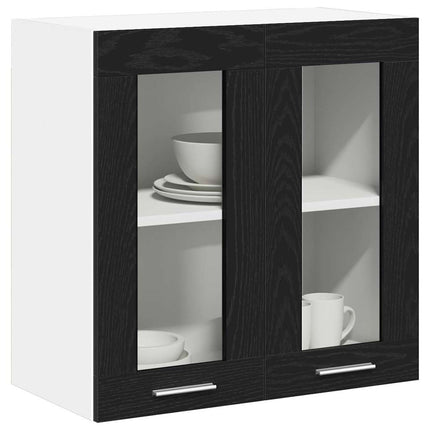 Hängande skåp Svart Ek 60 x 31 x 60 cm Konstruerat trä
