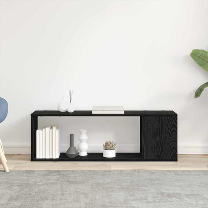 TV-bänkset Väggmonterad Svart 100 x 24 x 63 cm Konstruerat trä
