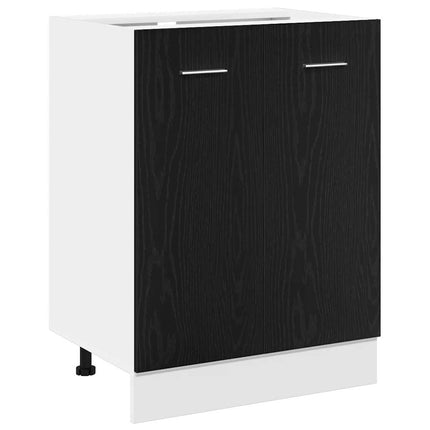 Underskåp Svart Ek 60x46x81,5 cm Konstruerat Trä