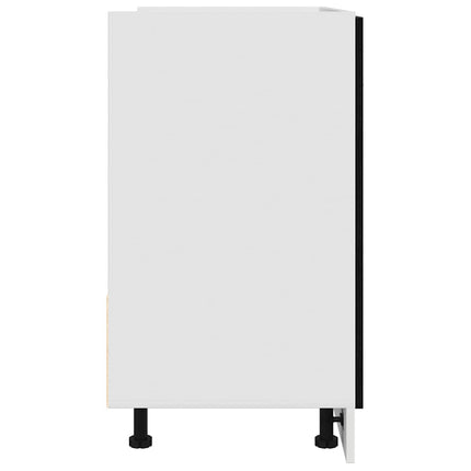 Underskåp för Diskho Svart Ek 80x46x81,5 cm Konstruerat Trä