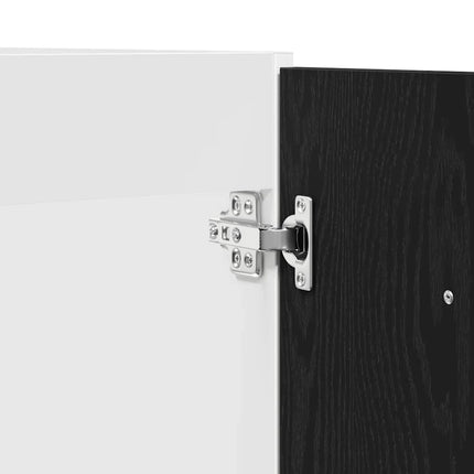 Underskåp för Diskho Svart Ek 80x46x81,5 cm Konstruerat Trä