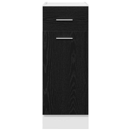 Hängande skåp Svart Ek 30 x 46 x 81,5 cm Konstruerat trä