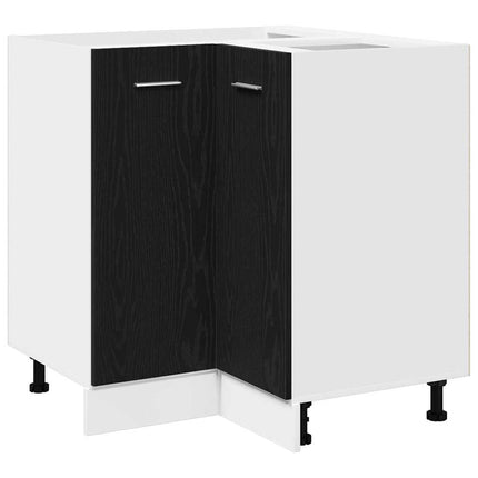 Hängande skåp Svart Ek 75,5 x 75,5 x 80,5 cm Konstruerat trä