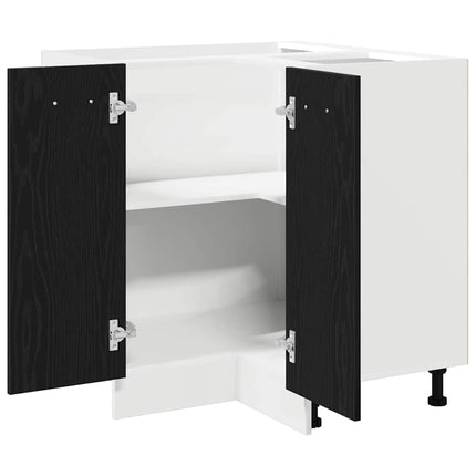 Hängande skåp Svart Ek 75,5 x 75,5 x 80,5 cm Konstruerat trä
