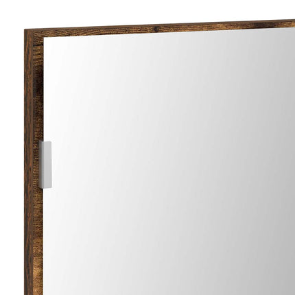 Spegel Väggmonterad Brun 80 x 37 cm Glas och konstruerat trä