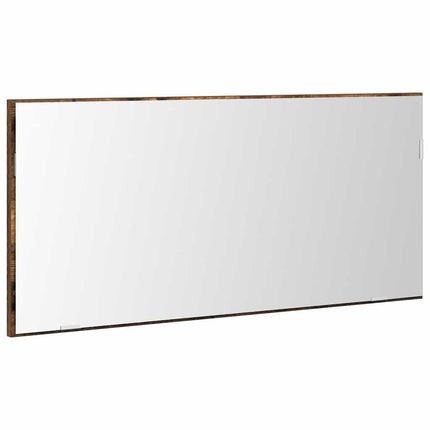 Spegel Väggmonterad Brun 80 x 37 cm Glas och konstruerat trä