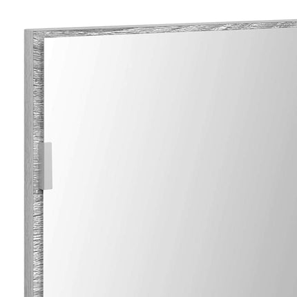 Spegel Hög grå sonoma 80 x 37 cm Glas och konstruerat trä