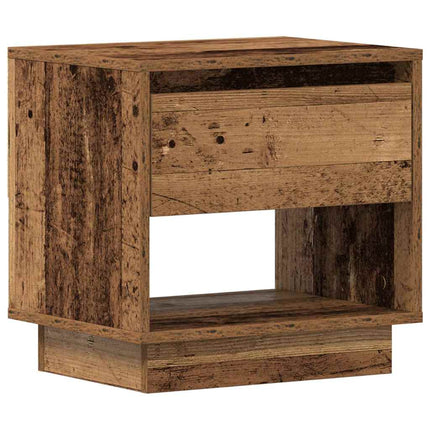 Nattduksbord 2 st Gammalt trä 45 x 34 x 44 cm Konstruerat trä