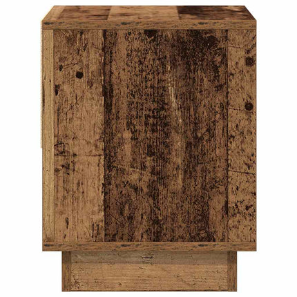 Nattduksbord 2 st Gammalt trä 45 x 34 x 44 cm Konstruerat trä