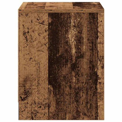 Nattduksbord med låda 2 pcs Gammalt trä 45 x 34 x 44,5 cm