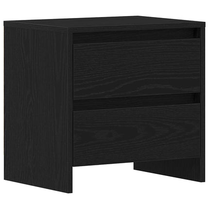 Nattduksbord Svart Ek 45 x 34 x 44,5 cm Konstruerat trä