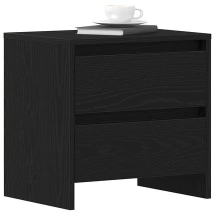 Nattduksbord Svart Ek 45 x 34 x 44,5 cm Konstruerat trä