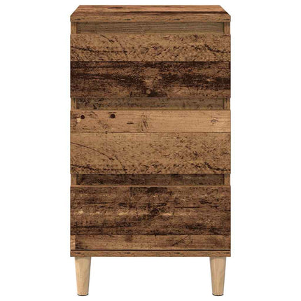 Nattduksbord Gammalt trä 40 x 35 x 70 cm Konstruerat trä