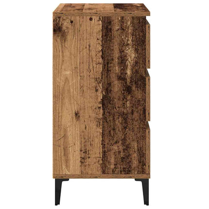 Nattduksbord Gammalt trä 45 x 35 x 44 cm Konstruerat trä