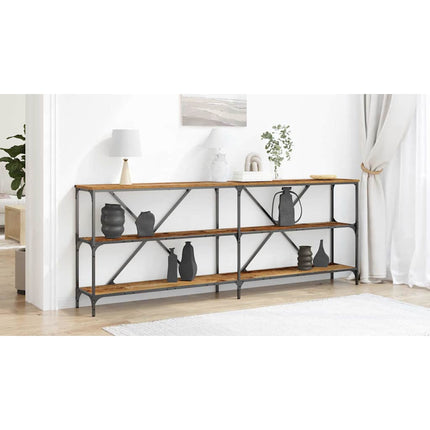 Konsolbord Gammalt trä 200 x 30 x 75 cm Konstruerat trä