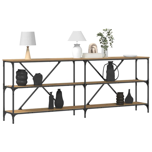 Konsolbord Artisan Ek 200 x 30 x 75 cm Konstruerat trä