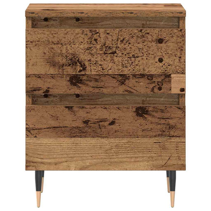 Nattduksbord Gammalt trä 40 x 35 x 50 cm Konstruerat trä