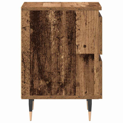 Nattduksbord Gammalt trä 40 x 35 x 50 cm Konstruerat trä