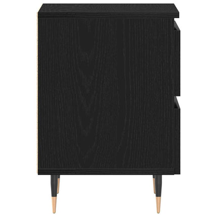 Nattduksbord Svart Ek 40 x 35 x 50 cm Konstruerat trä
