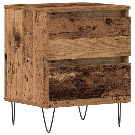 Nattduksbord Gammalt trä 40 x 35 x 50 cm Konstruerat trä