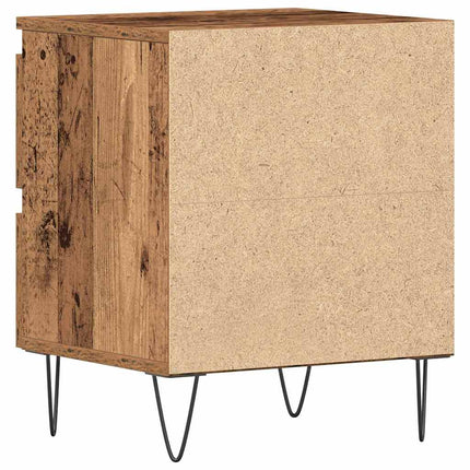 Nattduksbord Gammalt trä 40 x 35 x 50 cm Konstruerat trä