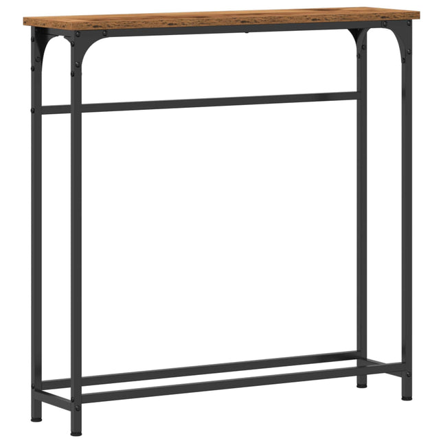 Konsolbord Gammalt trä 75 x 19,5 x 75 cm Konstruerat trä