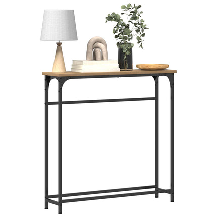 Konsolbord Artisan Ek 75 x 19,5 x 75 cm Konstruerat trä